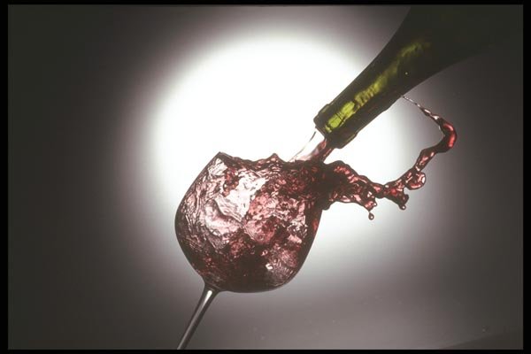 157069 Red Wine Being Poured A4 Photo Print