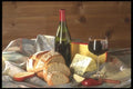 157081 Red Wine With Blue Cheese A4 Photo Print