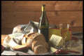 157082 White Wine With Blue Cheese A4 Photo Print