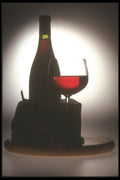 157095 Red Wine Platter (silhouette) A4 Photo Print