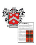 Antcliff Surname Coat of Arms A4 Photo Print