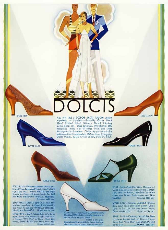 16 Dolcis Shoes Sum Vintage Advert A4 Photo Print