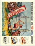 1605 Bounty Chocolate London 1956 Vintage Advert A4 Photo Print