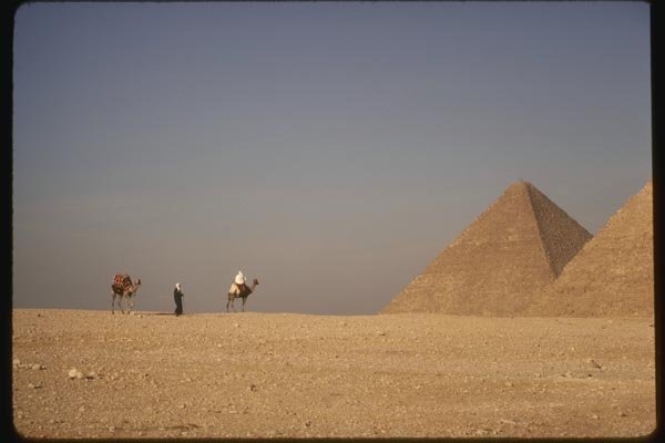 161057 Great Pyramids Of Giza, Egypt A4 Photo Print