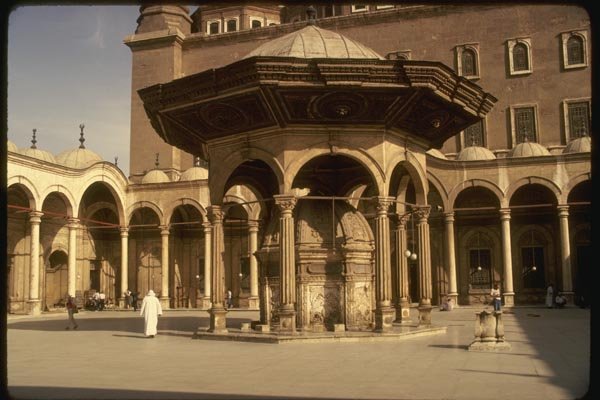 161060 Inner Courtyard Of Citadel Mosque, Cairo, Egypt A4 Photo Print