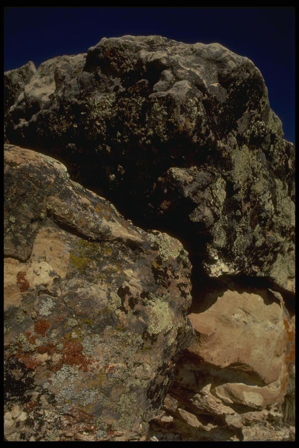162028 Lichen On Rock Formation A4 Photo Print