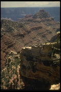 162093 Red Waves Of Cliffs A4 Photo Print