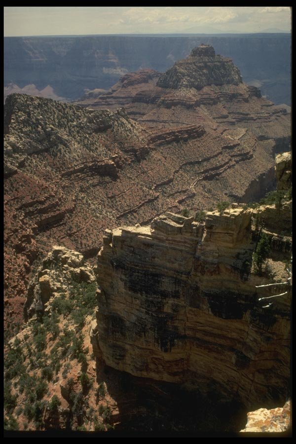 162093 Red Waves Of Cliffs A4 Photo Print
