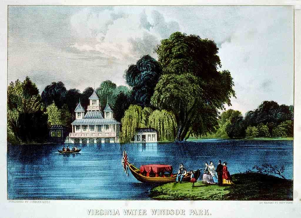 164 Virginia Water Vintage A4 Photo Print