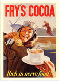 1645 Frys Cocoa Airforce War Poster 1 1940S advert A4 Photo Print