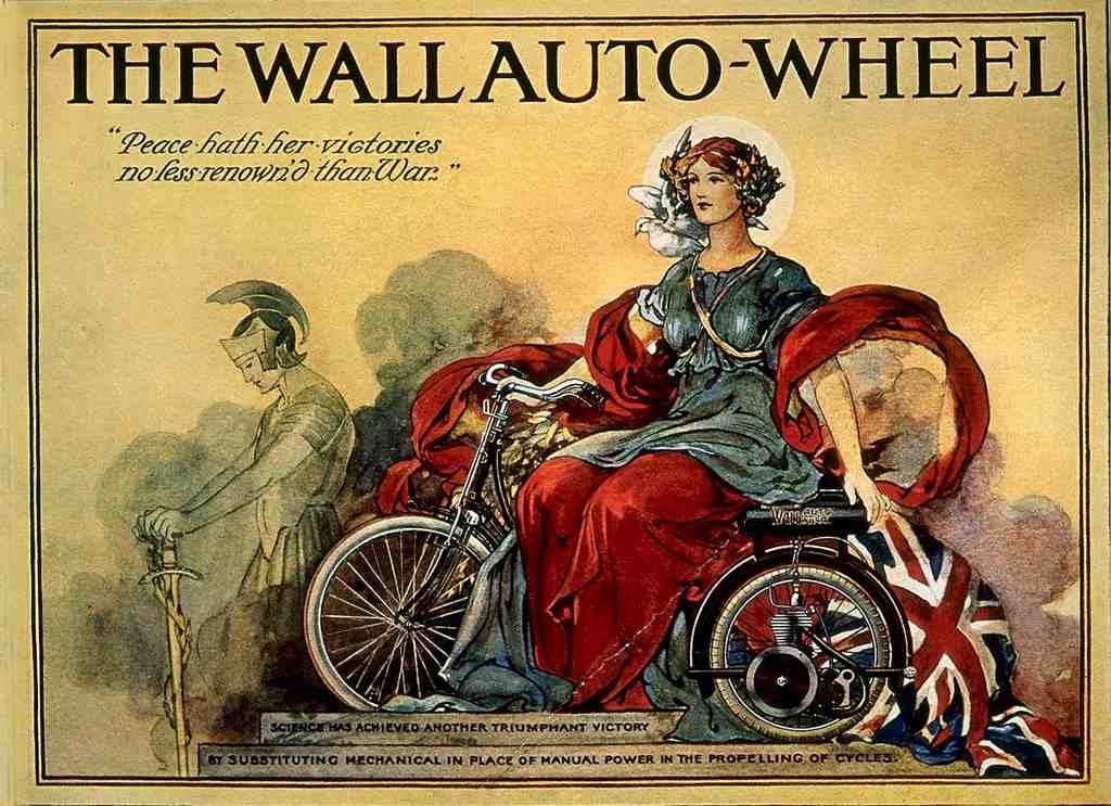 165 The Wall Auto Wheel Vintage A4 Photo Print