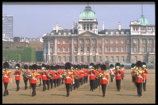 165056 Massed Bands March Off A4 Photo Print