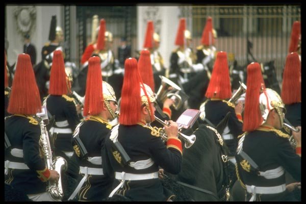 165066 Mounted Band Of Blues And Royals A4 Photo Print