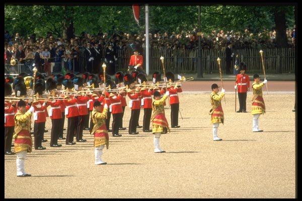 165075 Drum Majors And Massed Bands A4 Photo Print