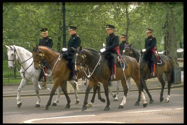 165094 Officers Arrive For Rehearsal A4 Photo Print