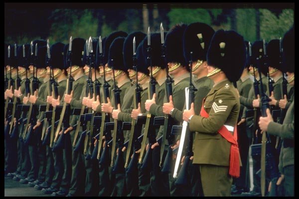 165096 Present Arms At Rehearsal A4 Photo Print