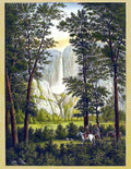 166 Waterfall Vintage A4 Photo Print