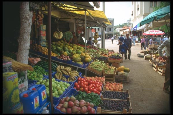 166000 Market, Kas, Mediterranean Coast A4 Photo Print