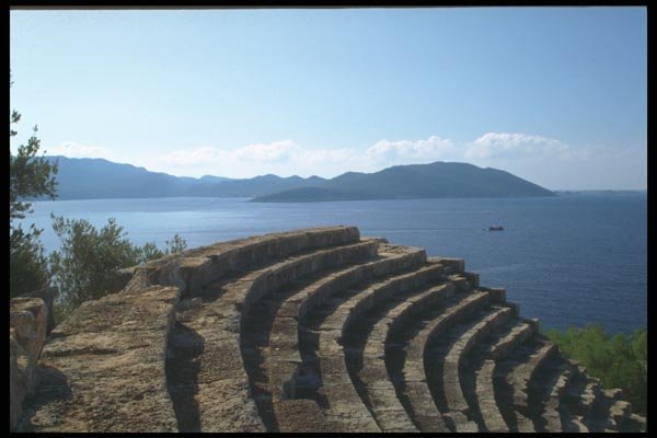 166001 Amphitheater, Kas A4 Photo Print