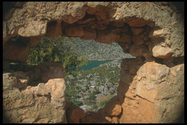 166032 View From The Fortress Ruins, Simena A4 Photo Print