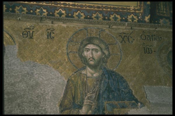 166072 Mosaic, Hagia Sophia, Istanbul A4 Photo Print