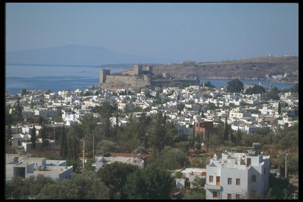 166077 Town And Castle, Bodrum A4 Photo Print