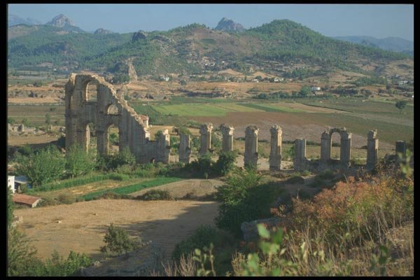 166079 Ruins Of Roman Aqueduct, Aspendos A4 Photo Print
