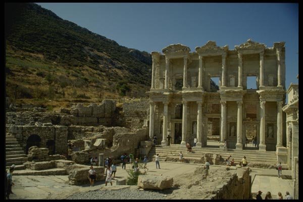 166094 Library Of Celcus, Ephesus A4 Photo Print