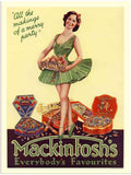 167 19H Mackintoshes Everybodys Favourites 1933 advert A4 Photo Print