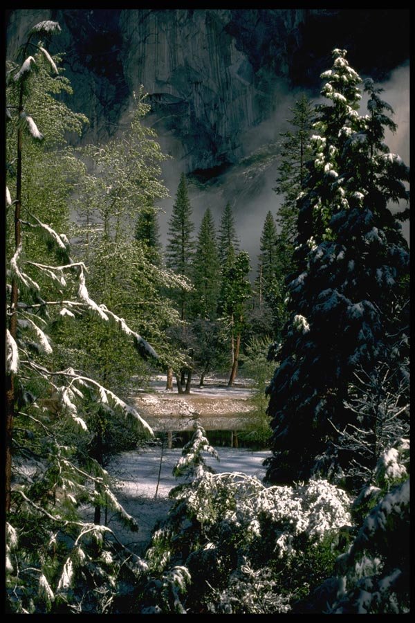 167008 Valley Spring Snow A4 Photo Print