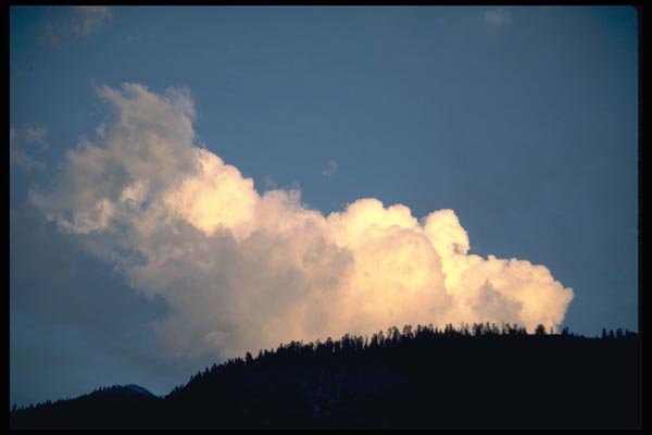 167022 Evening Clouds A4 Photo Print