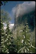 167024 El Capitan Spring Snow A4 Photo Print