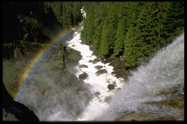 167042 Top Of Vernal Falls A4 Photo Print