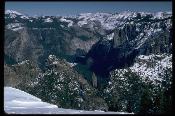 167045 View From Dewey Point In Winter A4 Photo Print