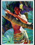 17 hawaiian hula girl pin up Advert A4 Photo Print