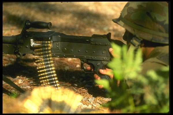 170006 Machine Gun A4 Photo Print