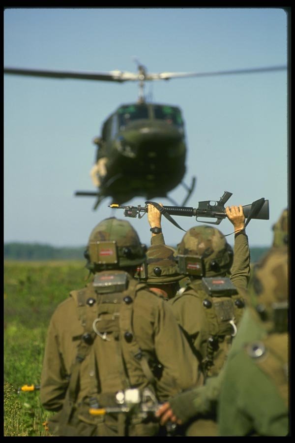 170018 Air mobile Assault Training A4 Photo Print