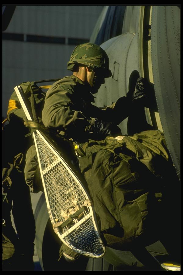 170024 Paratrooper Boarding Hercules C 130 A4 Photo Print