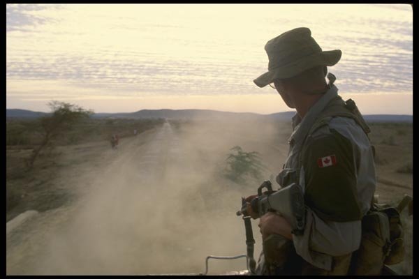 170044 Soldier Patrol, Mogadishu A4 Photo Print