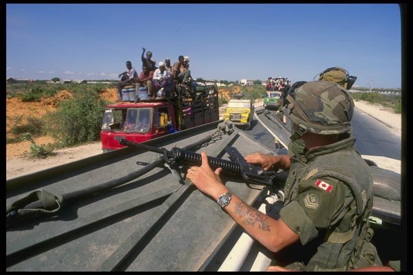 170065 Vehicle Patrol, Mogadishu A4 Photo Print