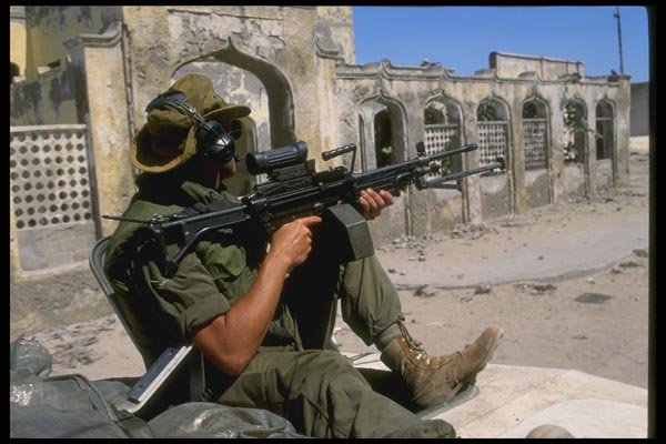 170066 Vehicle Patrol, Mogadishu A4 Photo Print