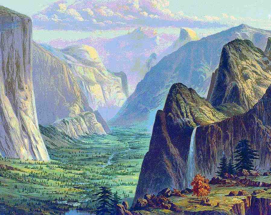 171 Yosemite Vintage A4 Photo Print