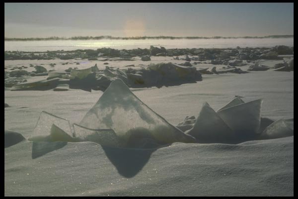171074 River Ice A4 Photo Print