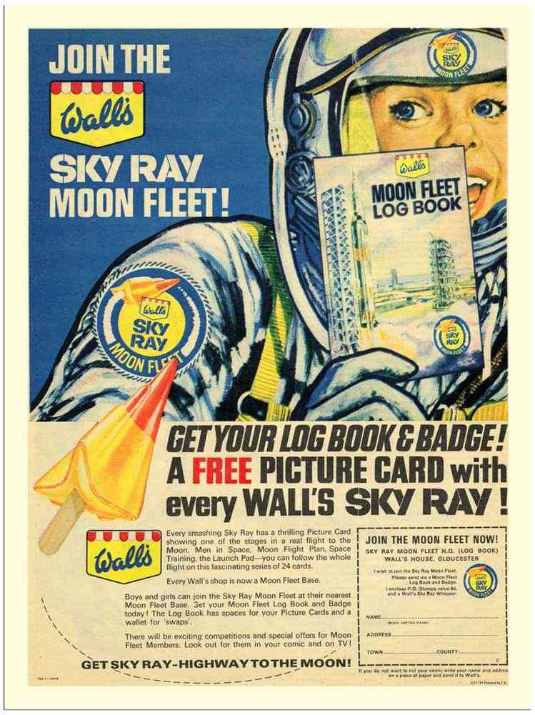 172 19 Walls Ice Cream Astronaut 1960S advert A4 Photo Print