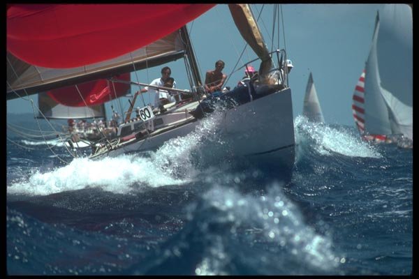 172006 Spinaker Reaching At The Rolex Cup Regatta, St. Thomas, USVI A4 Photo Print