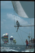 172020 Checking The Spinaker At Antigua Race Week, 1989 A4 Photo Print