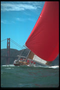 172040 Maxi Yacht Sovereign Races In San Francisco Bay A4 Photo Print