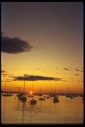 172049 Sunrise Over Camden Harbor, Maine A4 Photo Print