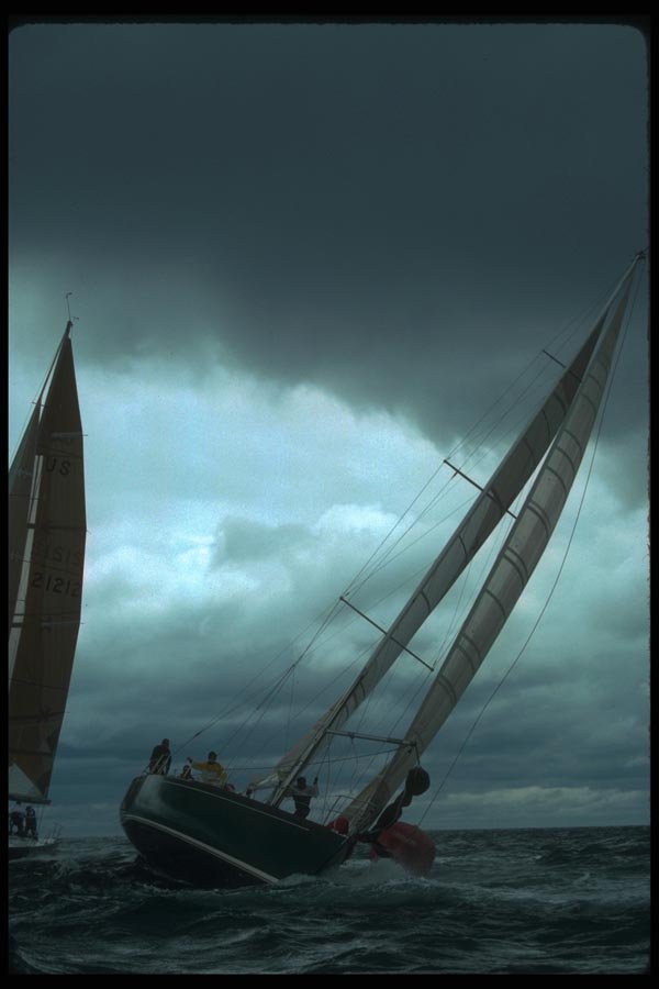 172051 An Approaching Storm Threatens Off Newport, Rhode Island A4 Photo Print