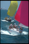 172072 Kropp Duster Leads Falcon At Antigua Race Week, 1991 A4 Photo Print